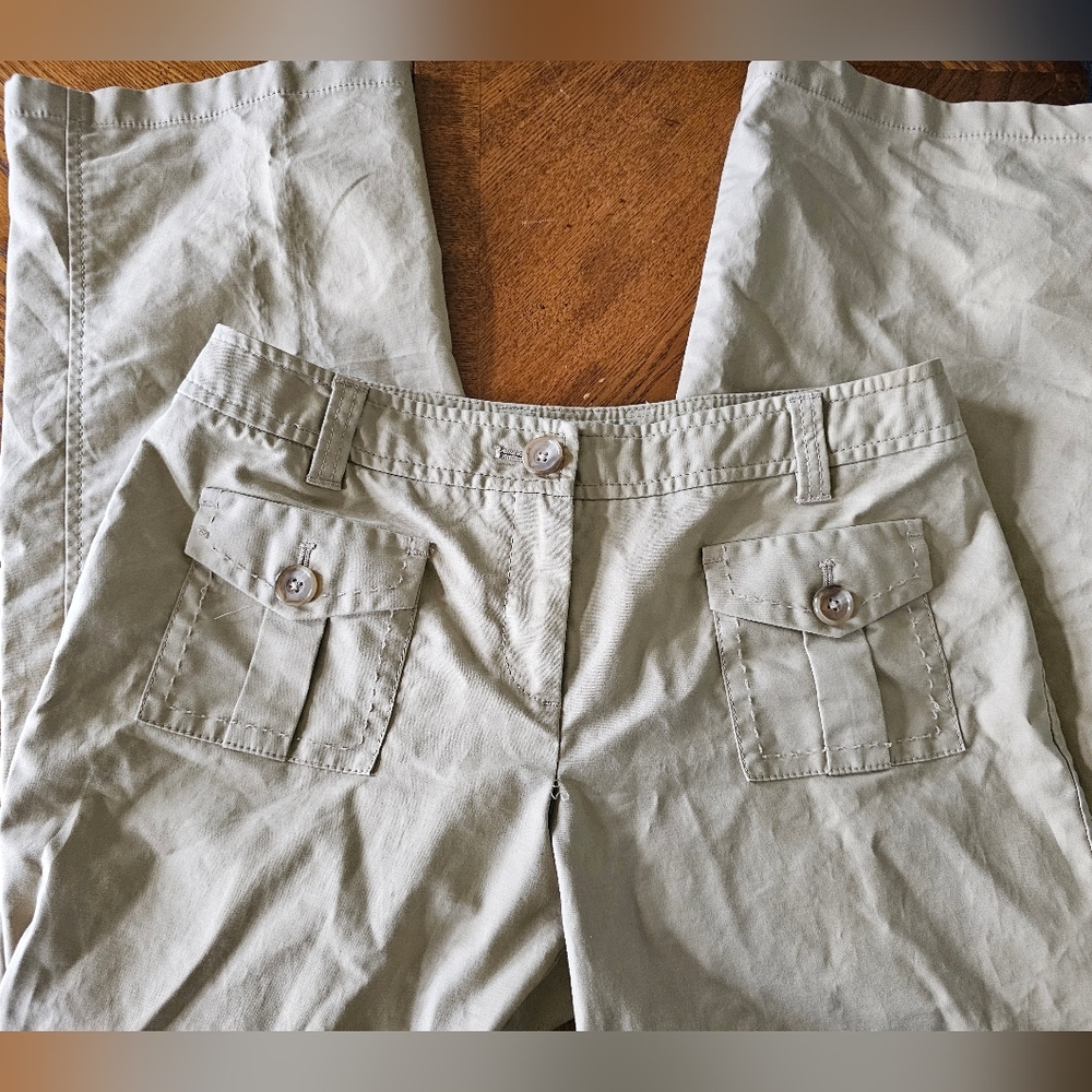 Cropped Khaki Ann Taylor Pants